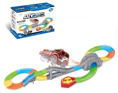 Автотрек Магический Трек, гибкий, светится в темноте, 151 деталь, поворот Автотрек Магический Трек, гибкий, светится в темноте, 151 деталь, поворот