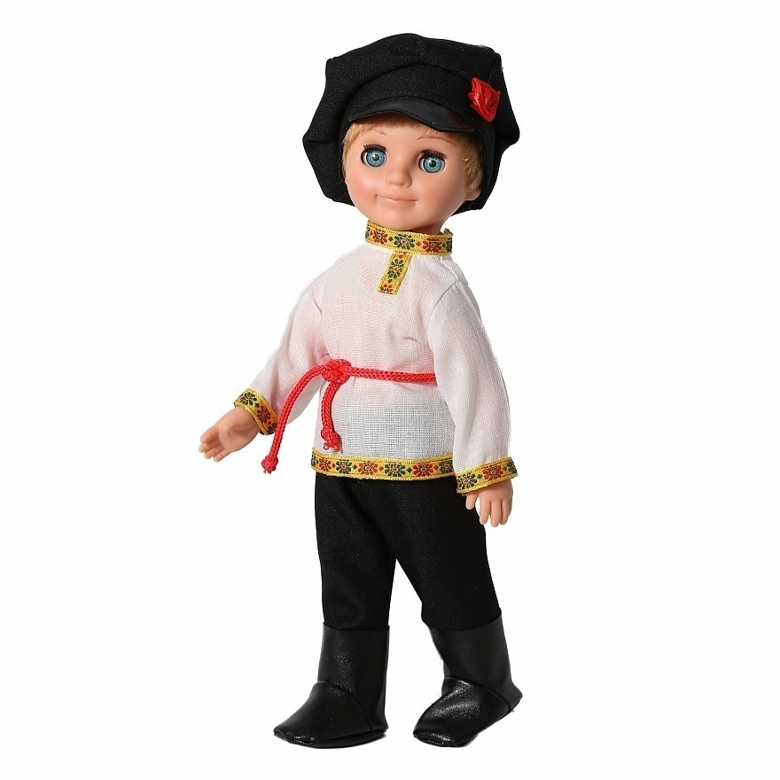 Кукла детская Весна Мальчик в русском костюме 30 см