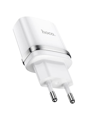 Зарядное устройство Hoco N1+кабель USB/ Lightning, белый