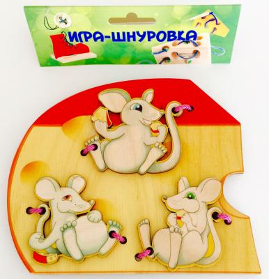 Игра-Шнуровка Нескучные игры Мышки