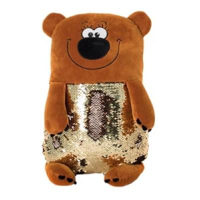 Мягкая игрушка Tallula Медведь с пайетками 45 см, 02МЗ