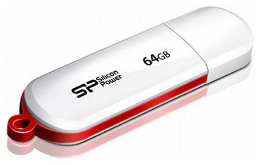 USB накопитель 64 GB Silicon Power Luximini 320 White
