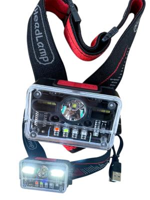 Налобный аккумуляторный фонарь M-006 (18 режимов света)