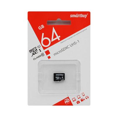 Карта памяти Smartbuy 64GB microSDHC Class 10 UHS-1