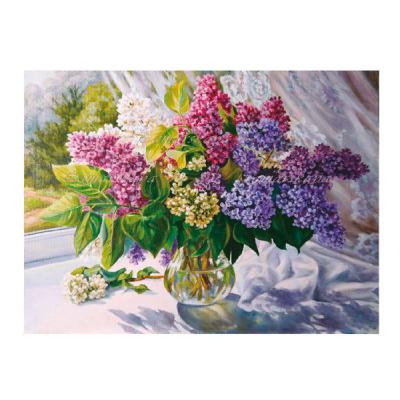 Картина по номерам Molly Махровая сирень, 15 цветов, 15х20 см