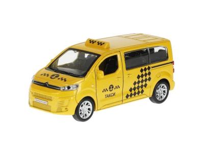 Автомобиль металлический инерционный Технопарк Citroen Space Tourer Такси 12 см, желтый, SPATOU-12TAX-YE