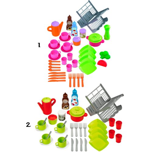 Игровой набор "Сушилка для посуды и посуда" Ecoiffier
