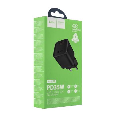 Переходник N66 СЗУ на Type-C PD35W HOCO черный Переходник N66 СЗУ на Type-C PD35W HOCO черный