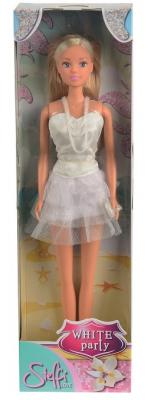 Кукла Simba Штеффи в белом летнем платье с юбкой из фатина