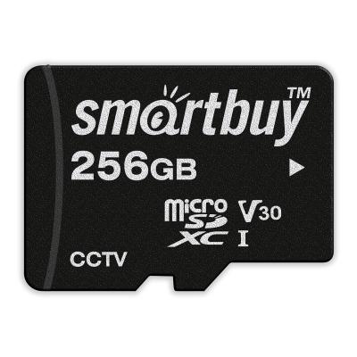 Карта памяти Smartbuy micro SDXC 256GB U3 V30 class 10 с адаптером