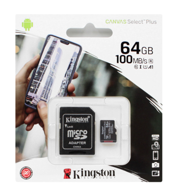 Карта памяти 64GB microSDHC Class 10 Kingston 100Mb Карта памяти 64GB microSDHC Class 10 Kingston 100Mb