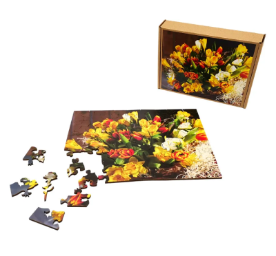 Фигурный деревянный пазл Alter EGO Цветы*