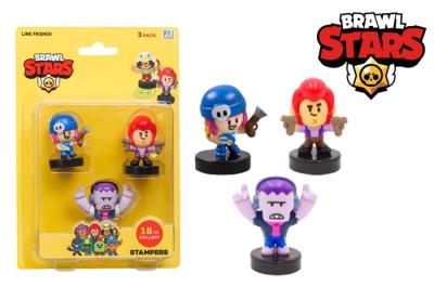Штампики Brawl Stars, 3 шт. в блистере, Фрэнк, Кольт и Пэнни, 1/24 Штампики Brawl Stars, 3 шт. в блистере, Фрэнк, Кольт и Пэнни, 1/24