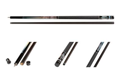 Кий / пирамида 2-pc "Winner Carbon 003" (черно-серая) тактильная оплетка