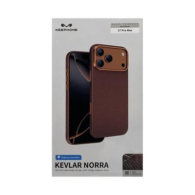 Чехол накладка для 17 Pro Max KEEPHONE KEVLAR NORRA оранжевый 2