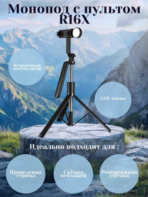 Монопод-трипод с блютуз пультом R16X 175 см