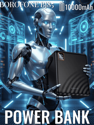 Мощнейший внешний аккумулятор Borofone 100000 BJ85 черный
