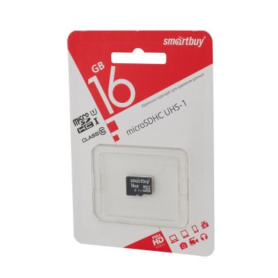 Карта памяти Smartbuy 16GB Class 10 UHS-I micro SDHC без адаптера