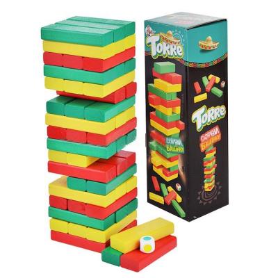 Игра Цветная Дженга Сорви башню