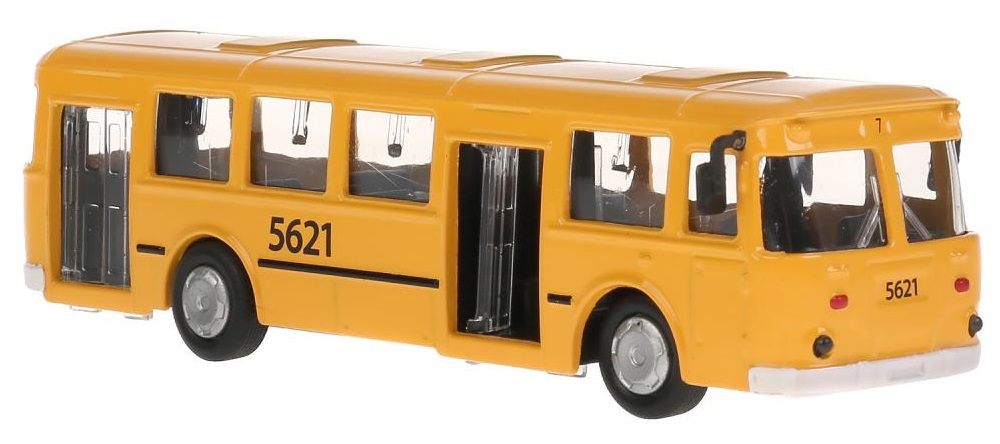 Автобус металлический инерционный Технопарк 15 см, открываются двери