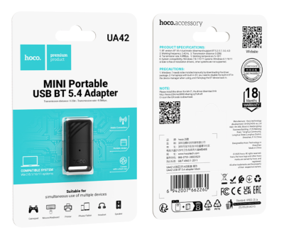 Блютуз адаптер Hoco UA42 5,4