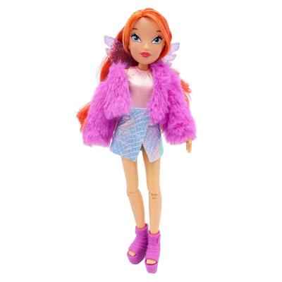 Шарнирная кукла Winx Club "Fashion" Блум с крыльями и аксессуарами (6 шт.),  24 см, 1/12