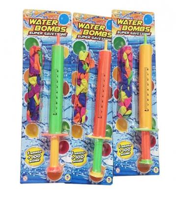 Водяные бомбочки 1Toy Аквамания, 100 шт и шприц
