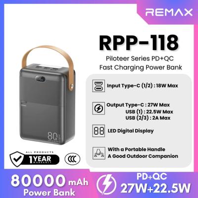 Внешний аккумулятор Remax RPP-118 80000mAh, черный*