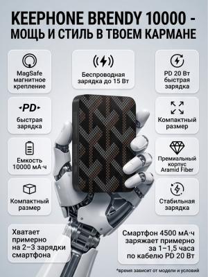 Внешний аккумулятор KEEPHONE BRENDY 10000 Magsafe серый