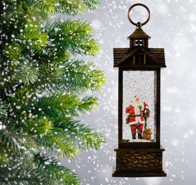 Фонарь LED AZ2022-128 с новогодней композицией музыкальный