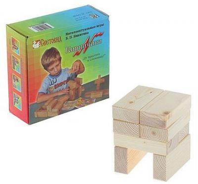Игра развивающая Световид Кирпичики, картонная коробка