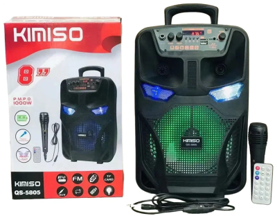 Беспроводная колонка Kimiso QS-5805 с микрофоном, черный