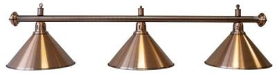 Лампа на три плафона «Elegance» (бронзовая штанга, бронзовый плафон D35см)