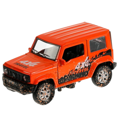 Машина металлическая Технопарк Suzuki Jimmy 11,5 см, оранжевый, JIMNY-12MUD-OG