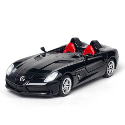 Модель металлическая Mercedes SLR 1:32 двухместный инерционная, открывающиеся двери Модель металлическая Mercedes SLR 1:32 двухместный инерционная, открывающиеся двери