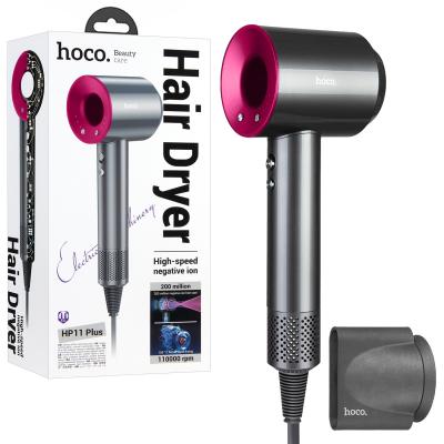 Фен для волос с дисплеем Hoco HP11 Plus розовый