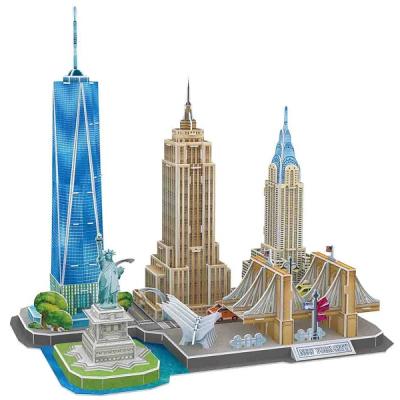 3D-пазл CubicFun Достопримечательности Нью-Йорка 123 детали, MC255h 3D-пазл CubicFun Достопримечательности Нью-Йорка 123 детали, MC255h