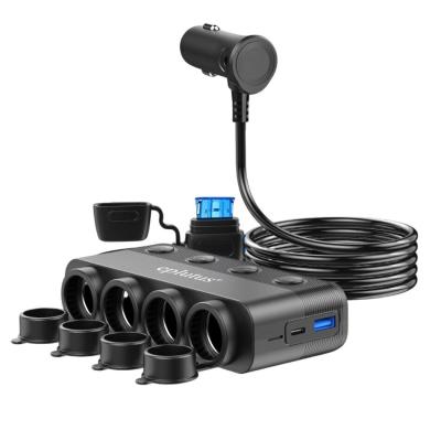 Разветвитель в прикуриватель на 4 розетки FC-420 / 360W / PD30W