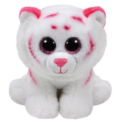 Мягкая игрушка TY Тигр Табор бело-розовый 15 см