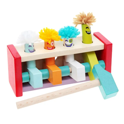 Игрушка развивающая Стучалка Cubika Клоуны прыгуны, 13746