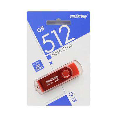 USB-накопитель Smartbuy Twist series 512GB USB 3.0, красный USB-накопитель Smartbuy Twist series 512GB USB 3.0, красный