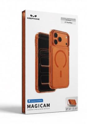 Чехол накладка 17 Pro Max KEEPHONE MAGICAM оранжевый Чехол накладка 17 Pro Max KEEPHONE MAGICAM оранжевый