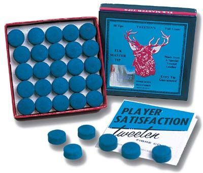 Коробка наклеек для кия "Elk Master"12 мм (50 шт)