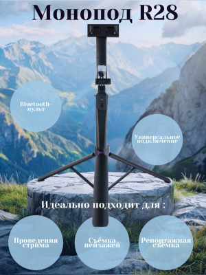 Монопод-трипод с блютуз пультом 001742 178 cm* Монопод-трипод с блютуз пультом 001742 178 cm*