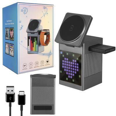 Портативная колонка 3 в 1 с беспроводной зарядкой S5