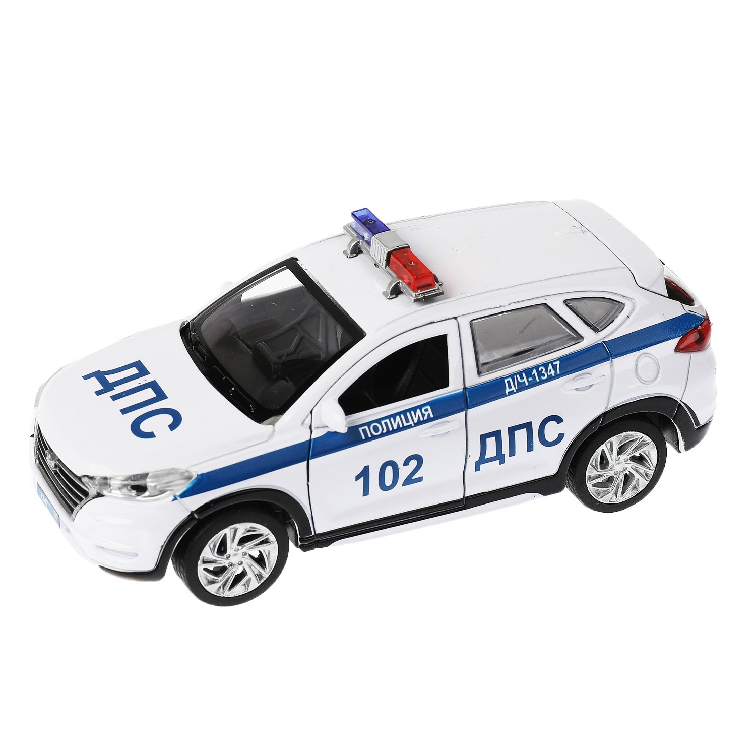 Игрушечная полицейская машинка Технопарк Hyundai Tucson Полиция 12 см