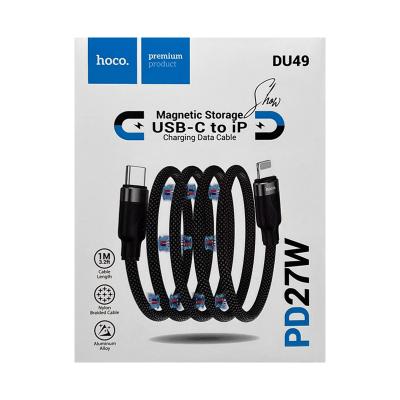 Кабель Type-C на Lightning Hoco DU49 черный 1 метр