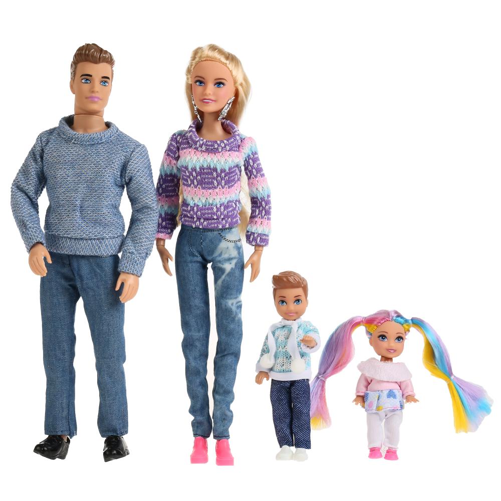 Набор кукол София, Алекс, сын, дочь с аксессуарами
