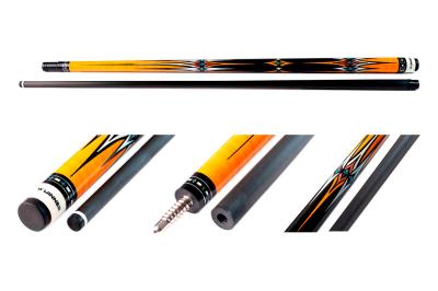 Кий / пул 2-pc "Winner Carbon - 017" (черно-желтый)