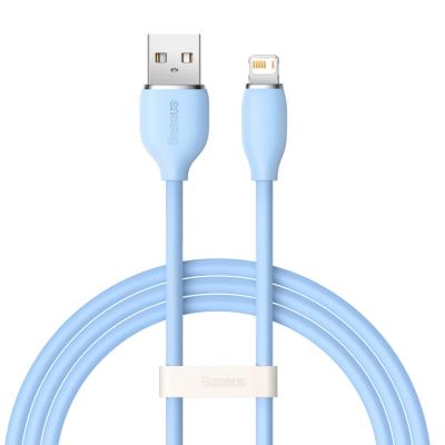 Кабель Baseus Jelly Liquid CAGD000003 USB - Lightning 1.2 м, голубой